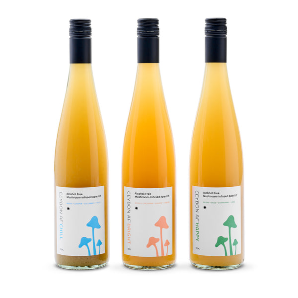 Happy AF: Alcohol-Free, Mushroom-Infused Aperitif